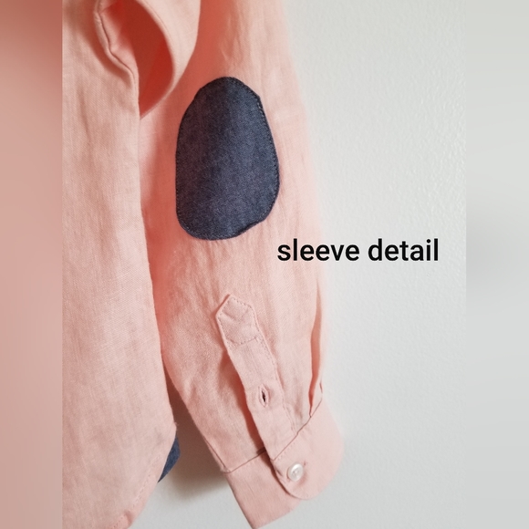 Kids New Tommy Hilfiger Boy linen Button Down Shirt Size 5/6 - Picture 3 of 8